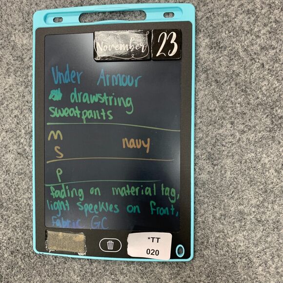 Under Armour Sweatpants Men S Small Navy Blue Zip Ankle Elastic Waist Drawstring - Picture 13 of 14